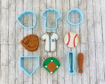 Baseball Cookie Cutter, bat cutter, sports cutter, ball cutter, mit cutter, jersey cutter, plate cutter