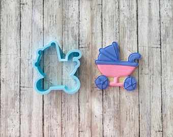 Stroller Cookie Cutter, baby shower cutter, baby cutter, basset cutter