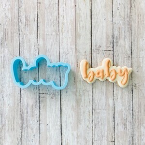 Baby Word Cookie Cutter,  baby cutter, baby shower cutter