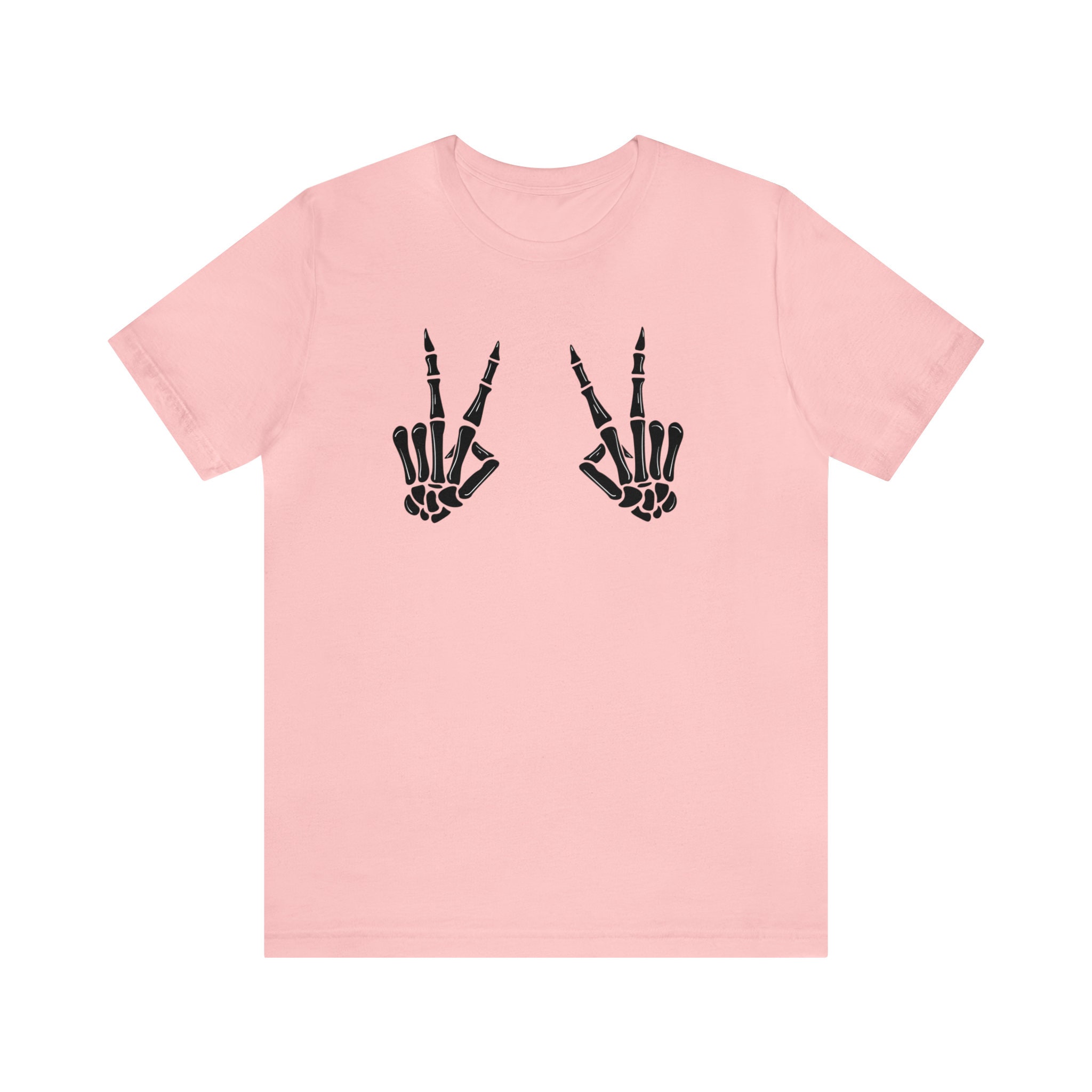 Discover Funny PEACE SIGN HANDS Shirt, Skeleton Hands Shirt, Skeleton Shirt, Peace Hand Shirt, Halloween Skeleton Shirt, Funny Shirt