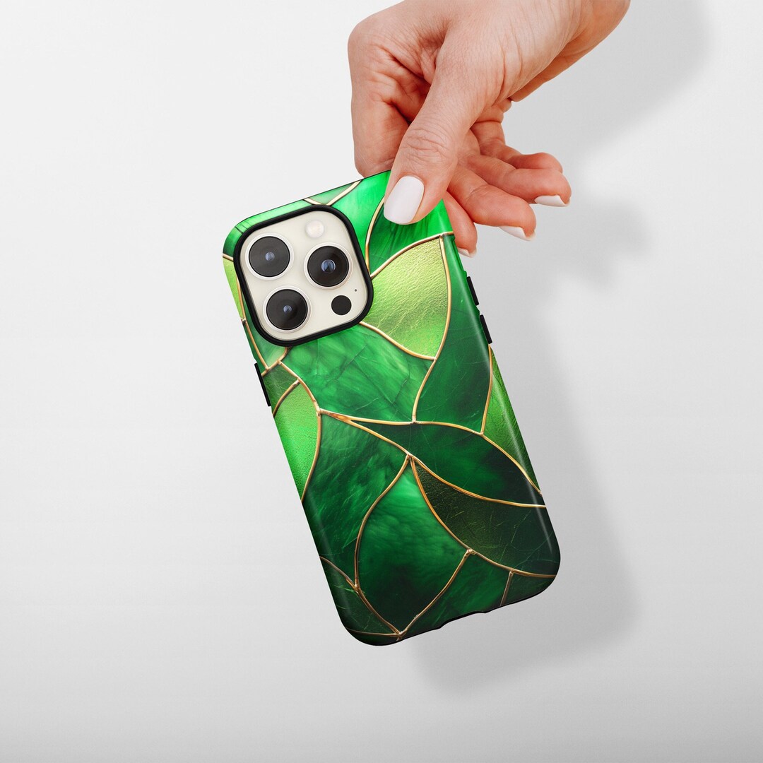 Green Stained Glass Phone Case, Luxury Phone Case, iPhone 13 Pro Cases ...