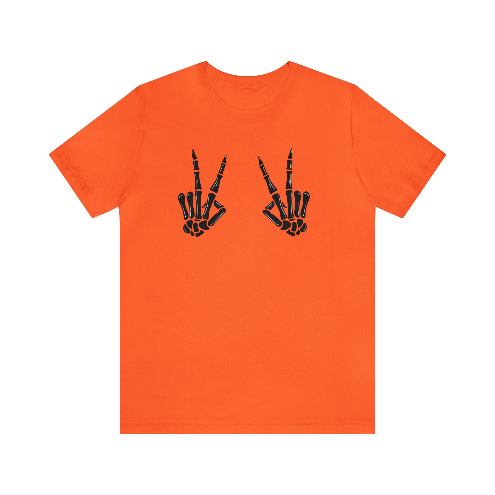 Discover Funny PEACE SIGN HANDS Shirt, Skeleton Hands Shirt, Skeleton Shirt, Peace Hand Shirt, Halloween Skeleton Shirt, Funny Shirt