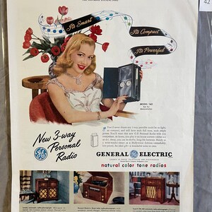 GE Radio - Saturday Evening Post – July 1947 – Ad #42