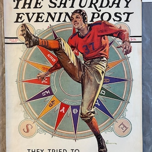 Saturday Evening Post Magazine Cover – October 23rd, 1937 – Ad #408