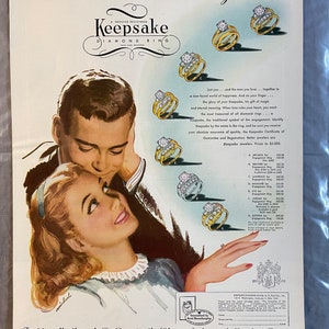 Keepsake Diamonds - Life Magazine – April 1947 – Ad #543