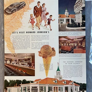 Howard Johnson&#39;s - Holiday Magazine – July 1947 – Ad #587