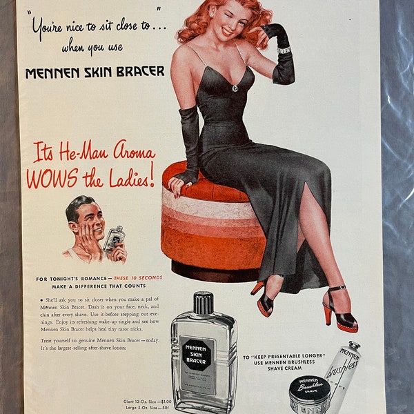 Mennen Skin Bracer - Life Magazine – October 1946 – Ad #466