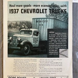 Chevrolet Truck - Collier&#39;s Magazine – June 1937 – Ad #197