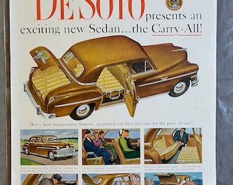 DeSoto - Saturday Evening Post – August 1949 – Ad #90