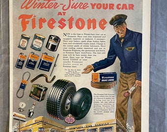 Firestone Tires - Life Magazine – October 1945 – Ad #287