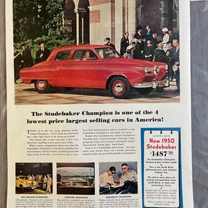 Studebaker - Saturday Evening Post – May 1950 – Ad #152