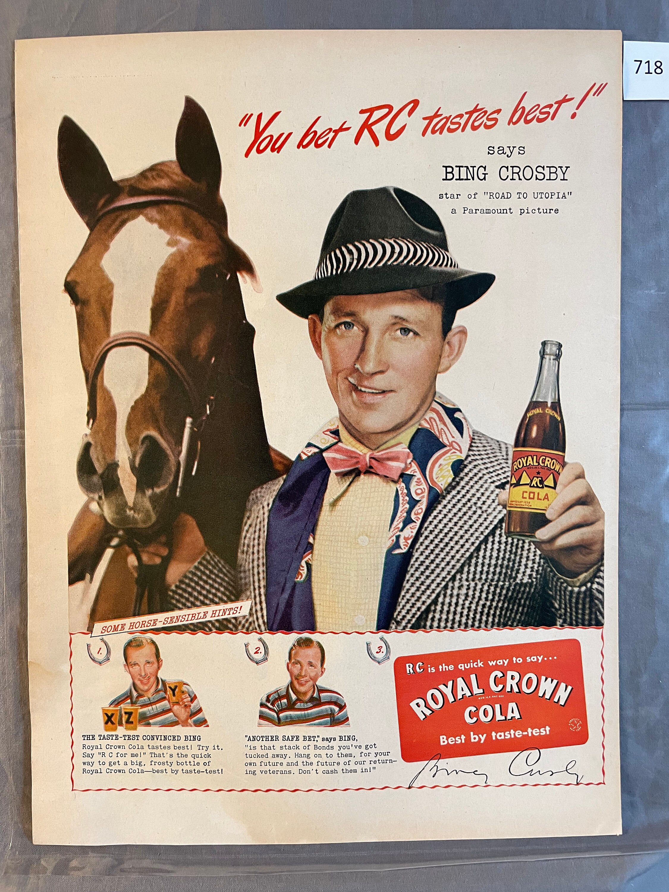 USA ビンテージ　アドバタイジングクロック　ロイヤルクラウンコーラ ビンテージ ロイヤルクラウンコーラ ROYAL CROWN COLA RC cola
