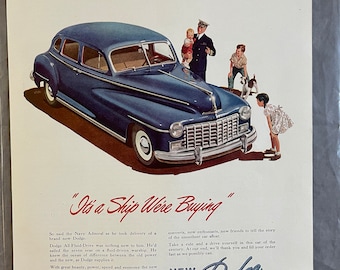 Dodge - Holiday Magazine – August 1947 – Ad #94