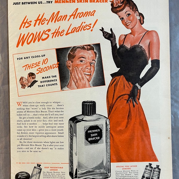 Mennen Skin Bracer - Life Magazine – February 1946 – Ad #467