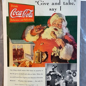 Coke Coca-Cola - Christmas - Saturday Evening Post – December 1937 – Ad #732