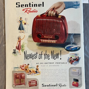 Sentinel Radio - Saturday Evening Post – May 1948 – Ad #529