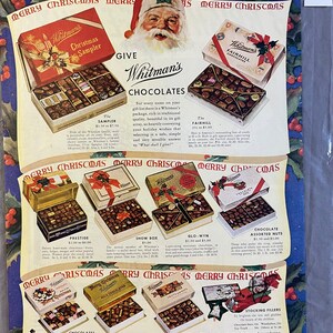 Whitmans Candy – Christmas - Saturday Evening Post – December 1938 – Ad #13