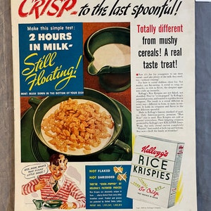 Kellogg&#39;s Rice Krispies - Life Magazine – February 1939 – Ad #354
