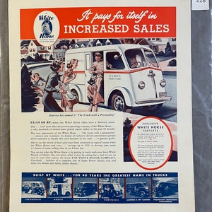 White Truck - Fortune Magazine – June 1940 – Ad #228
