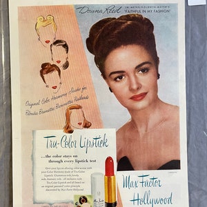 Max Factor - Donna Reed - Life Magazine – August 1946 – Ad #45