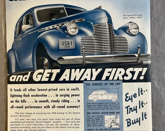 Chevrolet - Saturday Evening Post – April 1940 – Ad #61