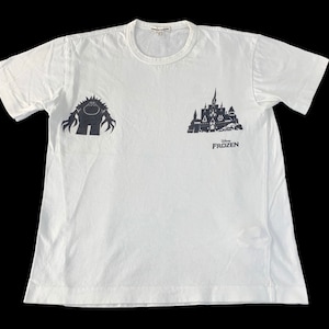 Vintage Y2k Comme Des Garcons X Disney Frozen Zeichentrickfilm T-Shirt Frauen Unisex Wear Größe S M D1084