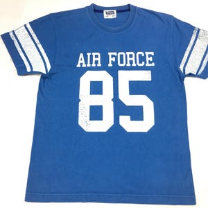 Vintage 90s Pherrow’s Air Force 85 Big Printed Tee T-shirt Unisex Wear Inspired Designer Streetwear Size M CC021