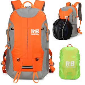 Hi Vis Reflective Orange Daypack Bike Backpack, Motorcycle Backpack Riderbag Reflektor35