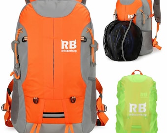 Hi Vis Reflective Orange Daypack Fahrradrucksack, Motorradrucksack Riderbag Reflektor35