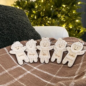Gingerbread Ornament, Family Ornament, Cute Gingerbread Family, Personalized, Customized, Christmas Family Ornament, Happy, Jolly Christmas
