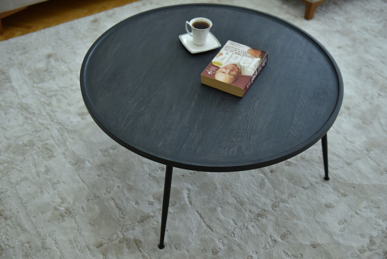 Wood Coffee Table Modern Coffee Table Solid Wood Center - Etsy