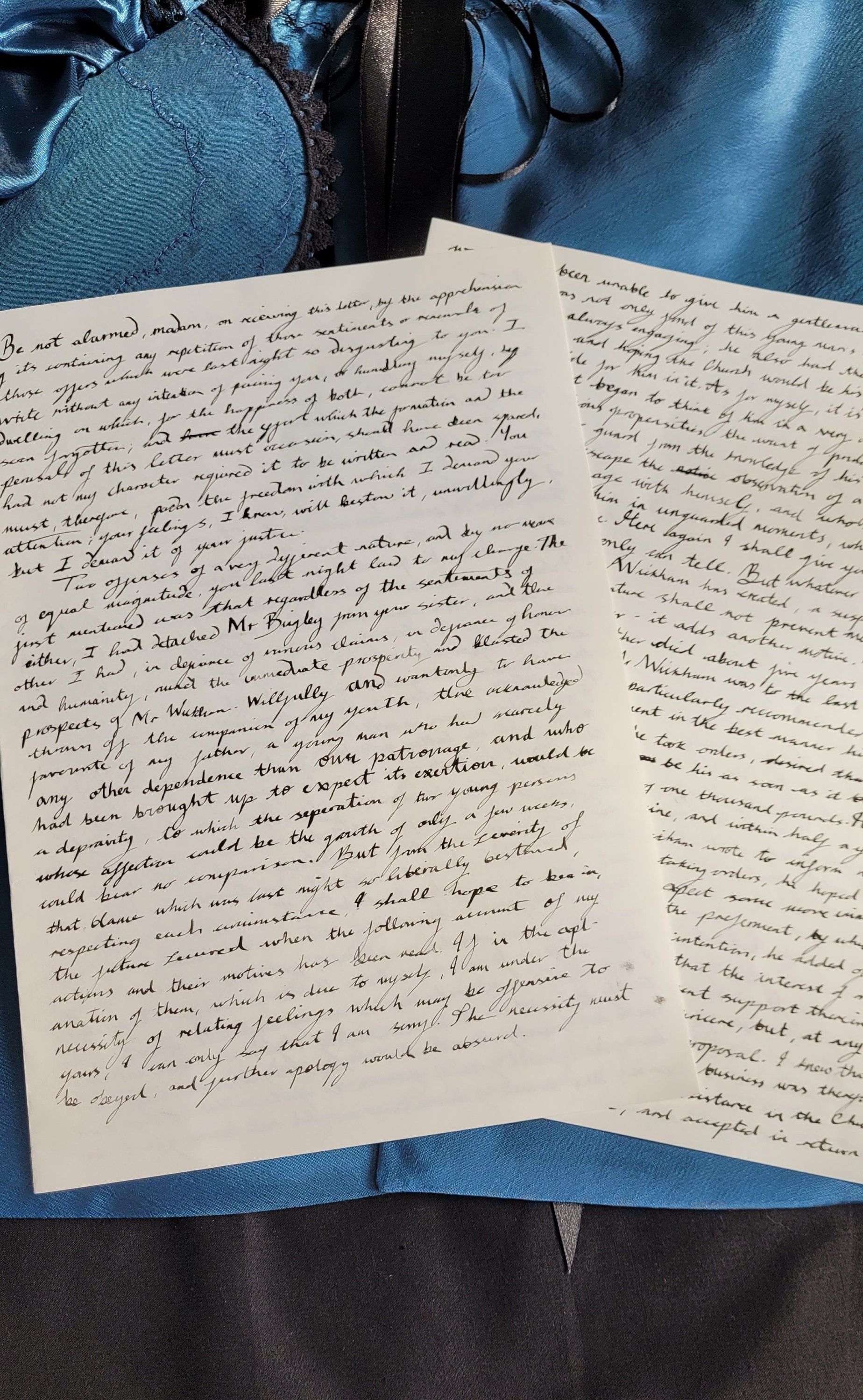 Handwritten Fitzwilliam Darcy Letter to Elizabeth Etsy