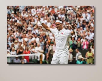 ロジャー・フェデラー ポスター ウィンブルドン テニス 写真プリント