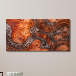 Whispers of Wood Art, Abstract Organic Tree Rings, Rustic Home Decor, Wooden Pattern Print, Nature Wall Decor | Canvas Wall Art Home Decor