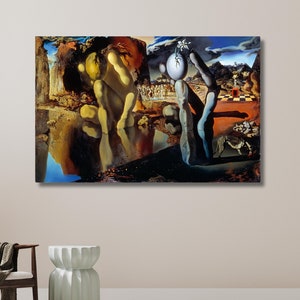 Metamorphosis of Narcissus 1937, Salvador Dali, Greek Myth Paint, Surrealist Art, Salvador Dali Painting Poster | Canvas Wall Art Home Decor