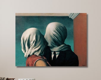 ルネ・マグリット：恋人たち（1928）キャンバス壁アート/マグリット
