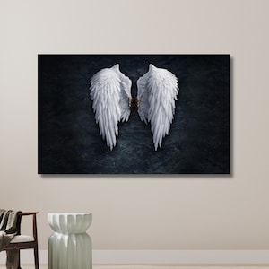 Angel Wings, Lucifer Wings Art, Lucifer Wall Art, Angel Wings, Lucifer Wings Canvas | Canvas Wall Art Home Decor