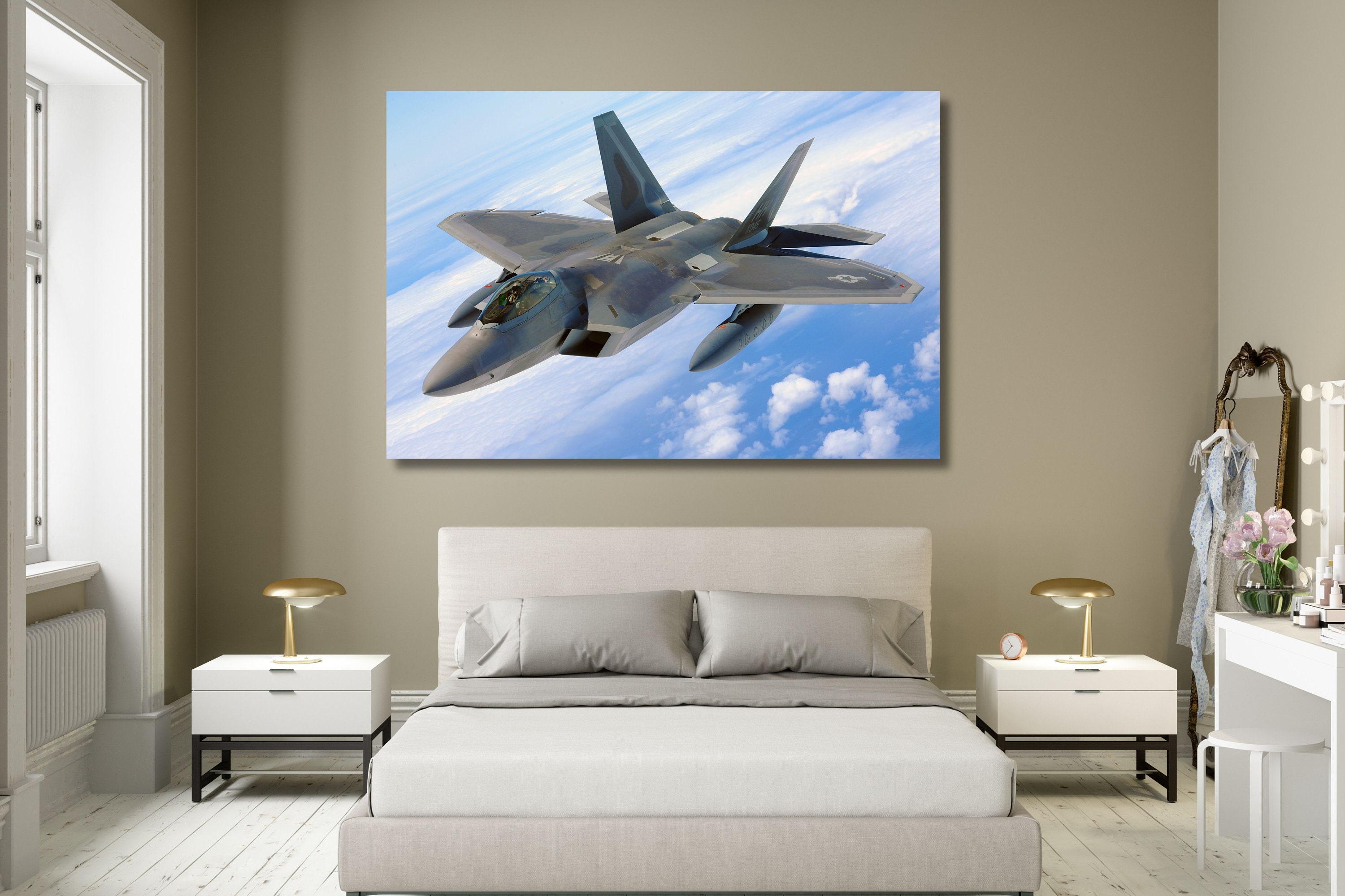 Lockheed Martin F-22 Raptor, Fighter Airplane, Airplane Poster ...