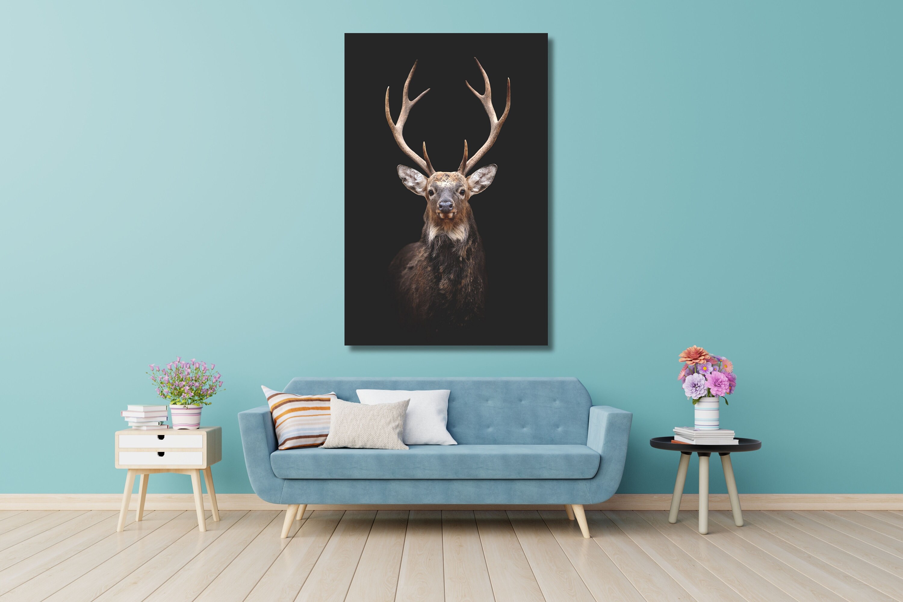 Murando   Wandbilder XXL Hirsch 80x40 Cm 1 Tlg   Wa Produktbild-Vorschau 8