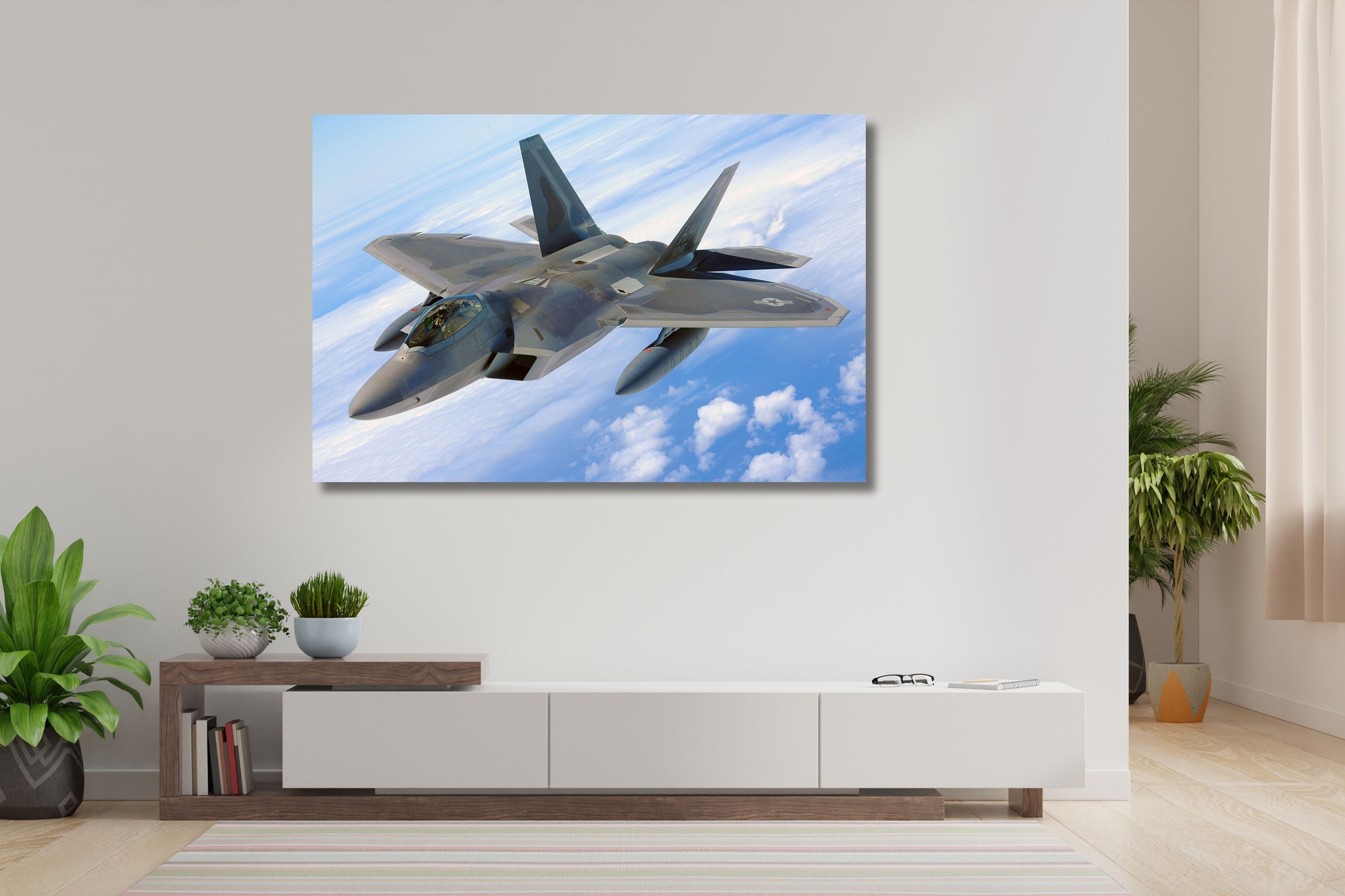 Lockheed Martin F-22 Raptor, Fighter Airplane, Airplane Poster ...