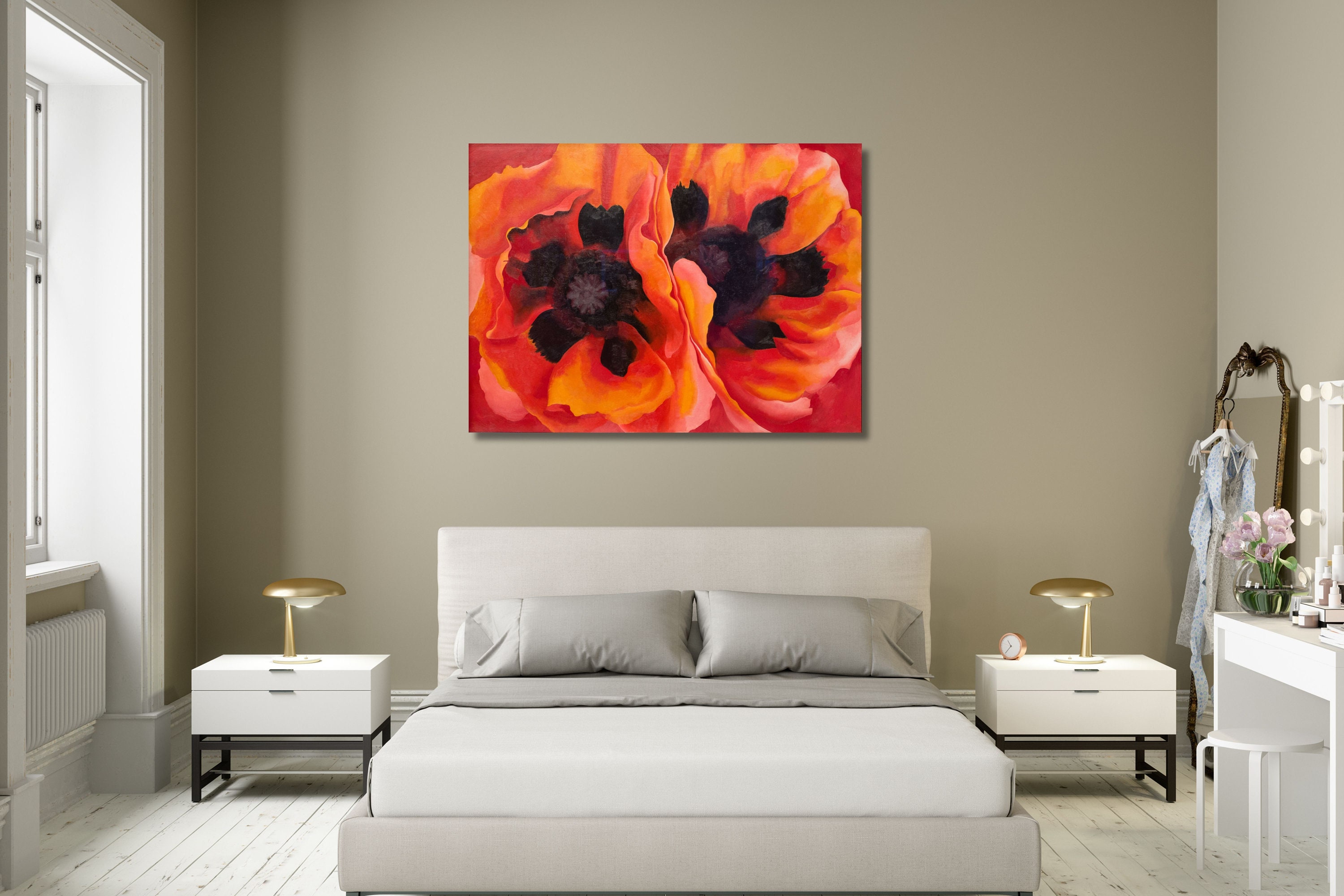 Oriental Poppies 1928, Georgia O'keeffe, Oriental Poppies Poster ...