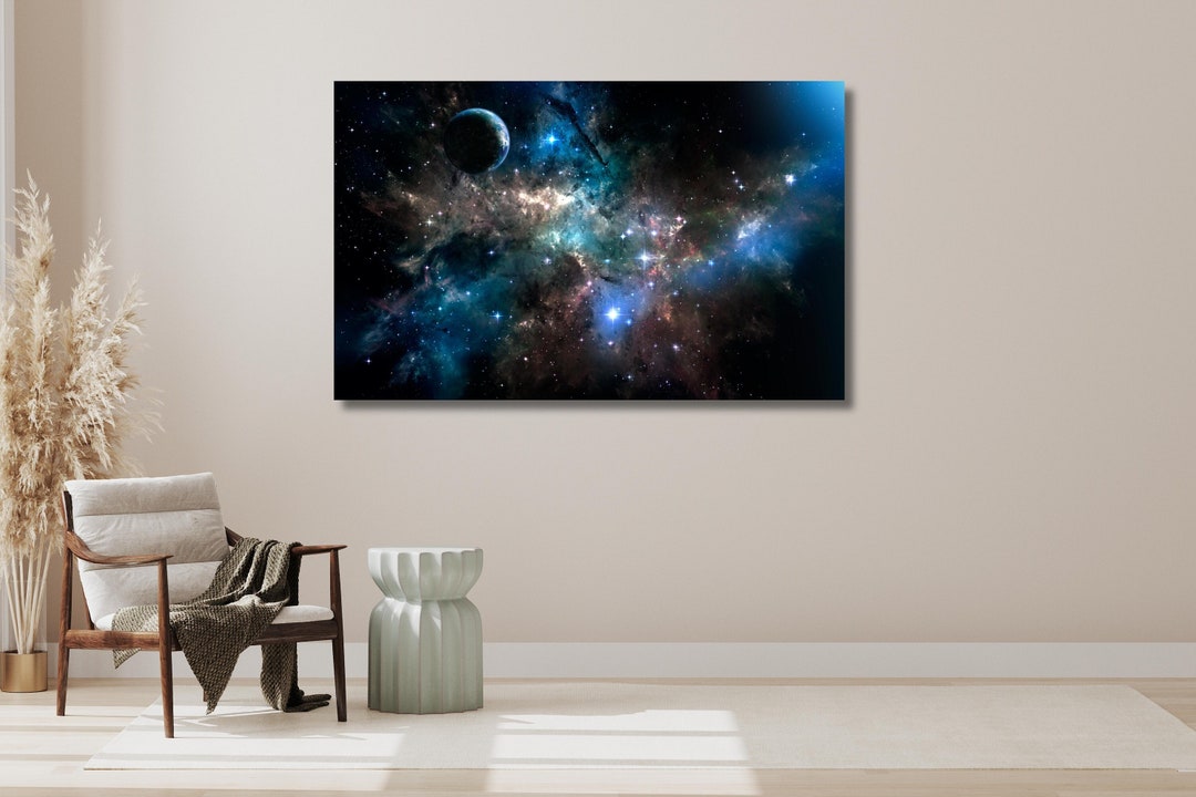 Nebula Deep Field, Nebula Canvas Print, Cosmic Wall Art, Space Canvas ...
