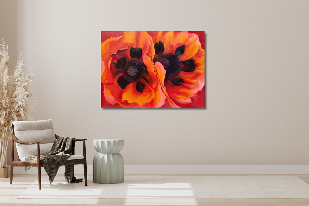 Oriental Poppies 1928, Georgia O'keeffe, Oriental Poppies Poster ...