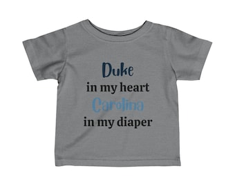 Diaper Duke Baby Clothes Duke Funny Baby Shirt, Duke In My Heart