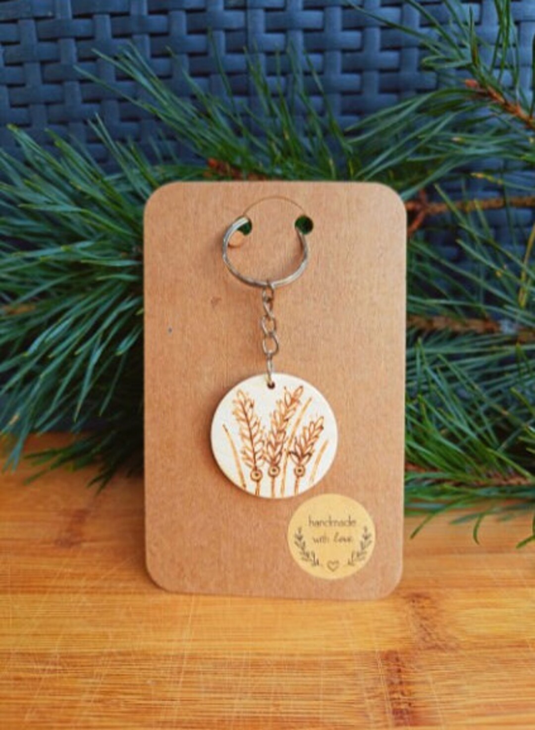 Palay rice Grains Pyrography Art Keychain Pyrography Etsy