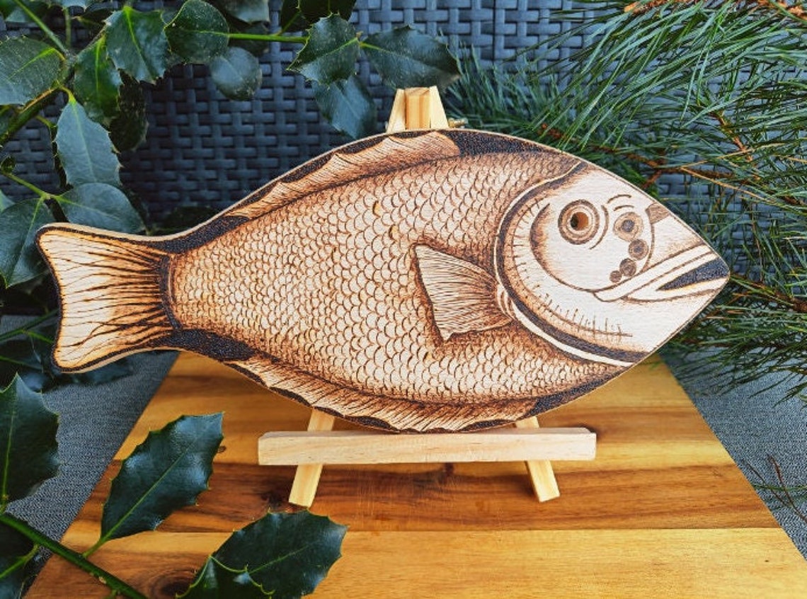 Fish Pyrography Art Pyrography Woodburning Woodburnt Art Filipino Art ...