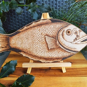 Pyr Fishographie Kunstpyrographie Holzgebrannt Holzgebrannte Kunst Philippinische Kunst Pinoy Pride Einzigartiges Geschenk Philippinischer Künstler Pinoy Pride