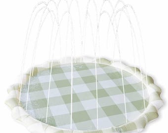 Gingham Splash Pad. Splash pad for kids and toddlers- Baby gift- Outdoor water play for kids