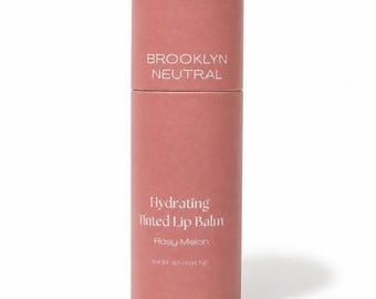 Oversized Hand Poured Lip Balm and Cheek Tint. Non-Toxic Clean Ingredients. Rosy Melon
