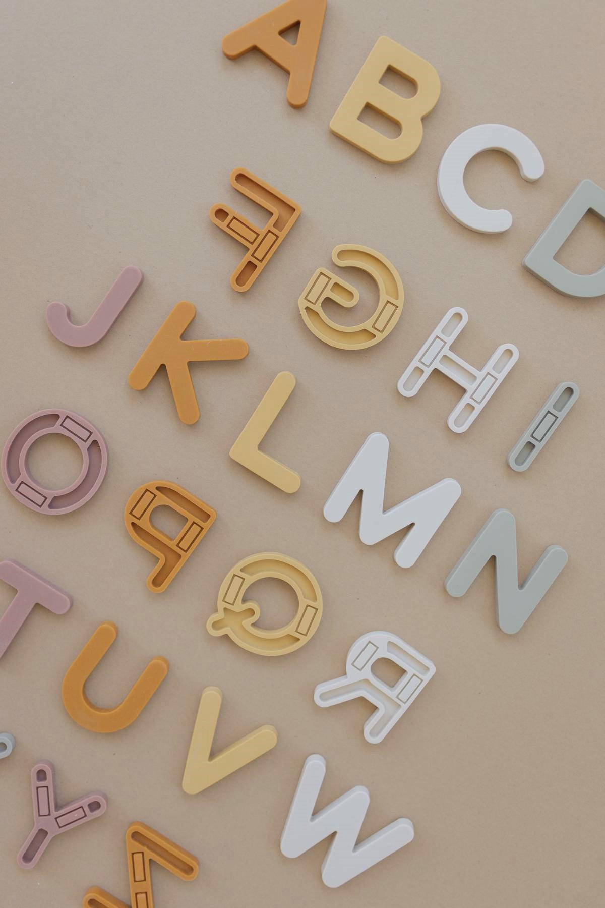 Silicone Neutral Magnetic Letters for Toddler - Non Toxic 26 Piece ...